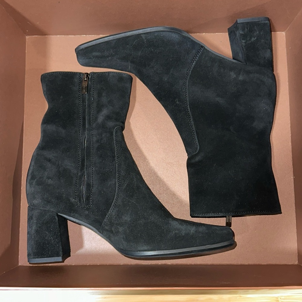 🔥🔥🔥NEW La Canadienne Black Suede Leather Boots